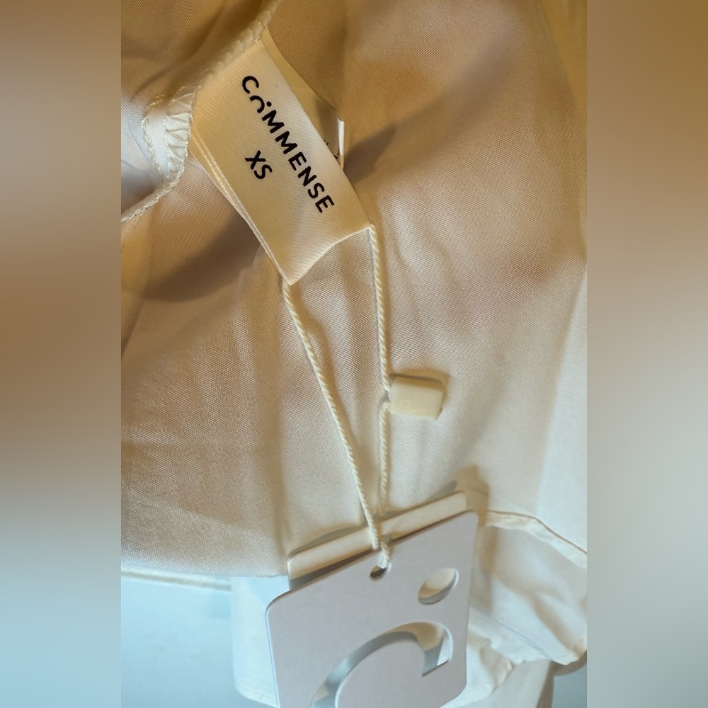Commense Black & Cream Strapless Mini Dress - Picture 4 of 7